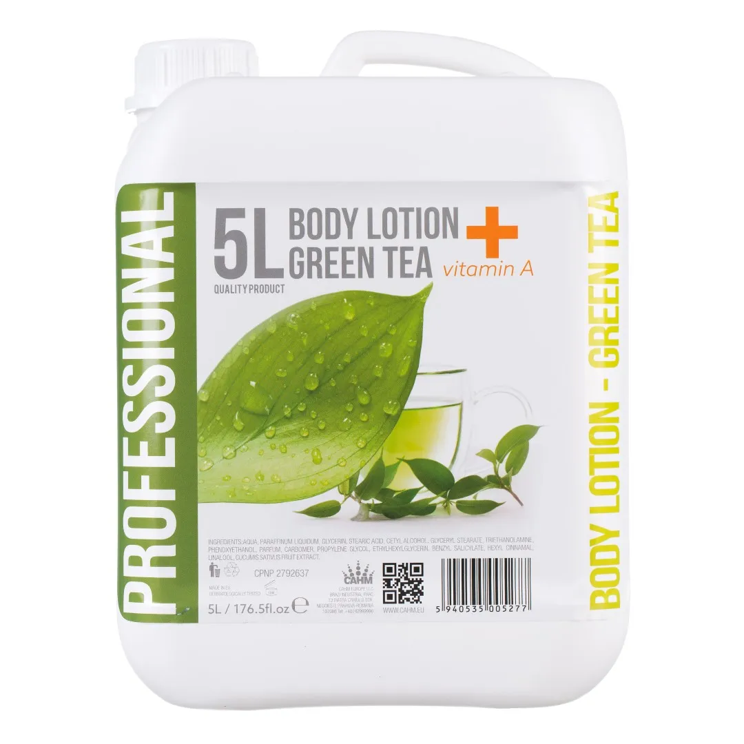 5L Body Cream Green Tea + Vitamin A - Omnia Range — 1