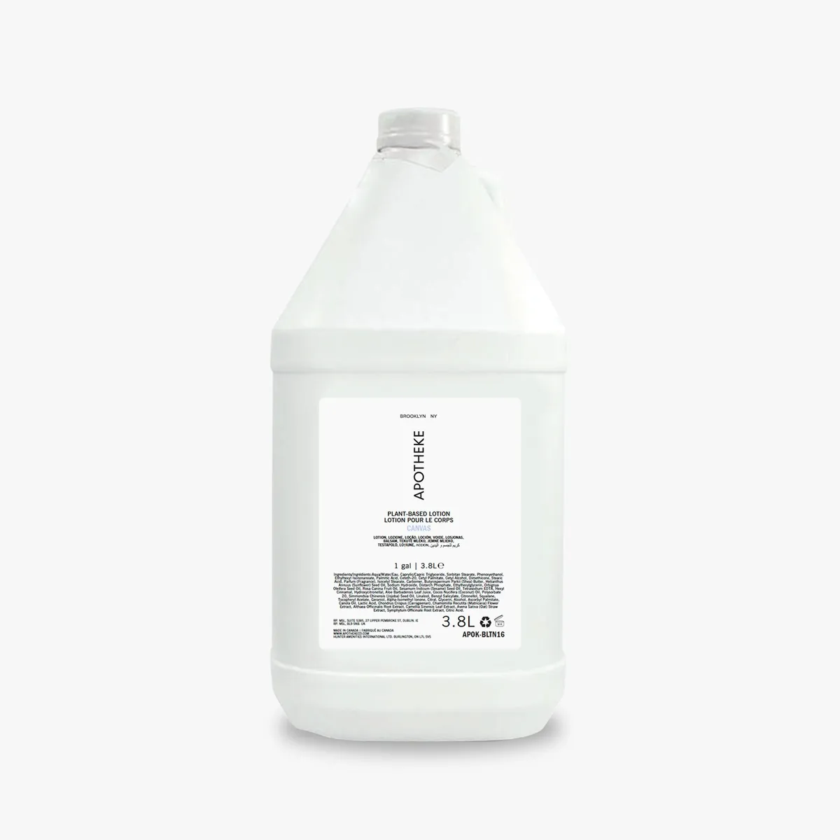 Apotheke Canvas Body Lotion 3.8L — 1