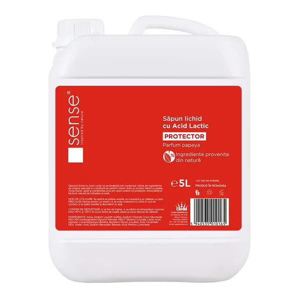 Sapun Gel cu acid lactic HDPE 5L, Sense