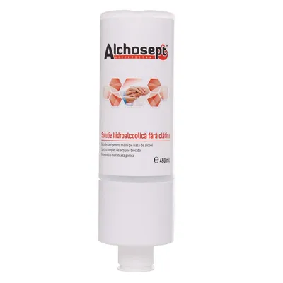 Antibacterial Virucidal Hand Sanitizer 85% Alcohol, Alchosept 450ml