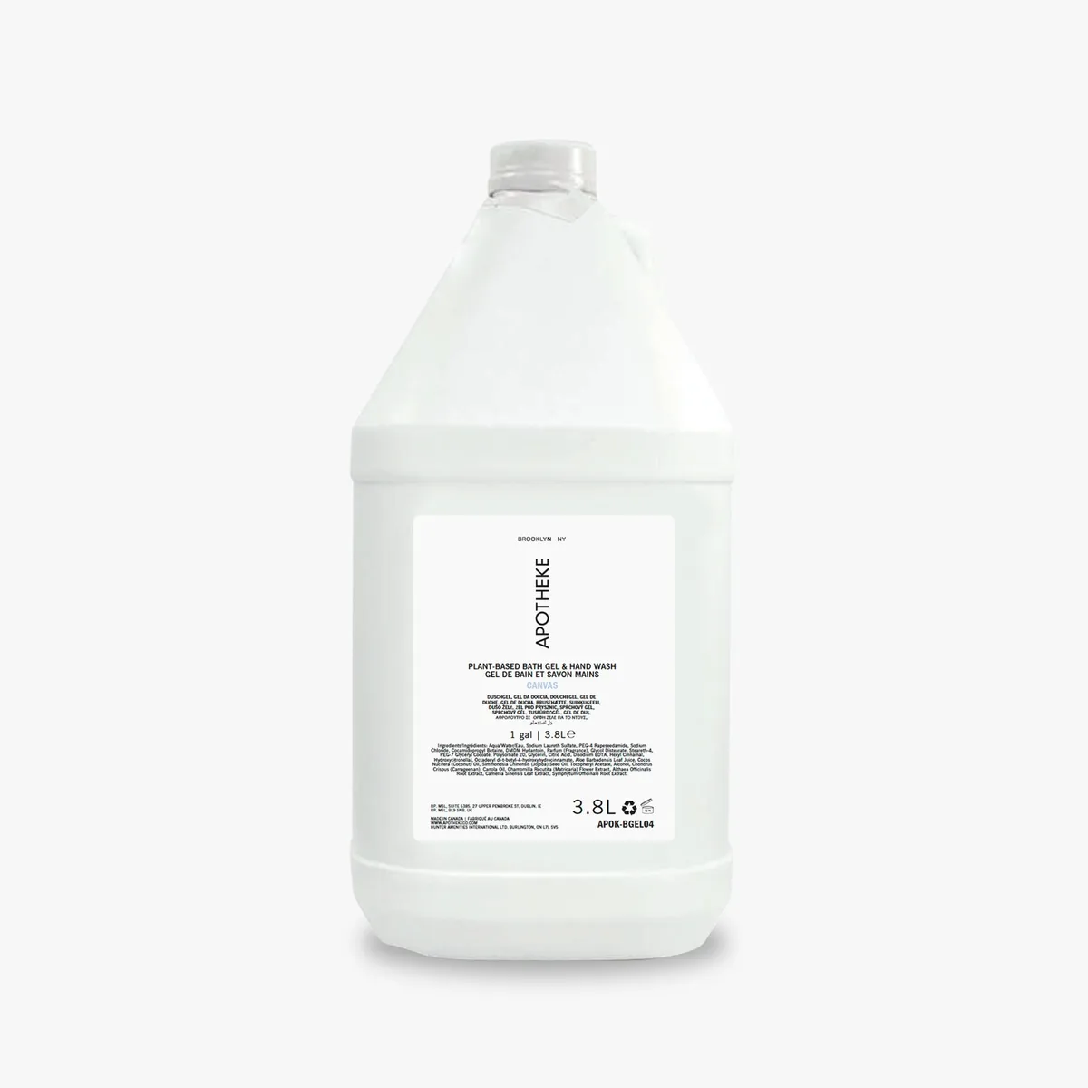 Apotheke Canvas Hand and Body Gel 3.8L — 1