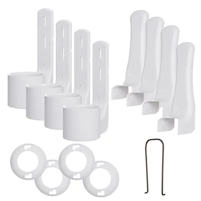 Set of 4 White Dispenser Holders - Accessories