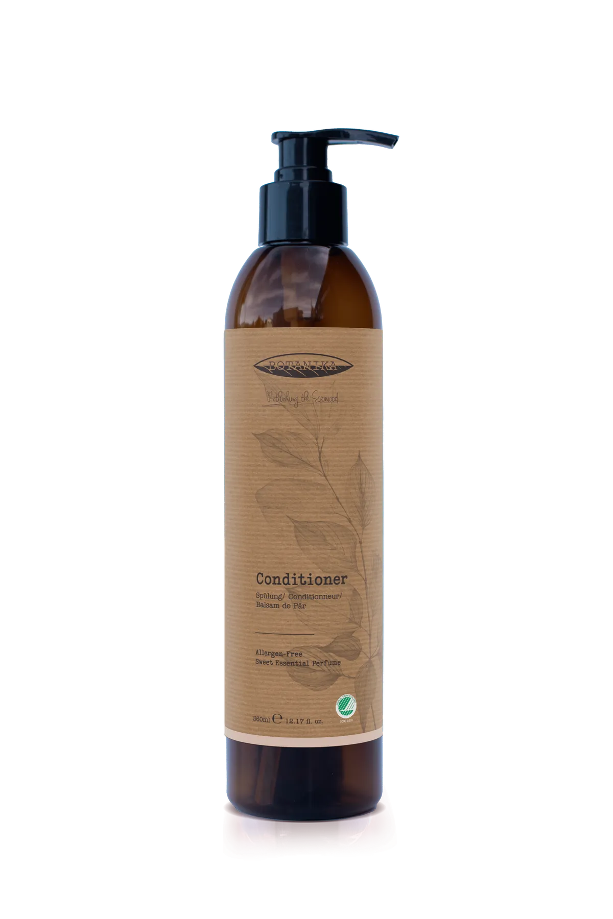 Hair Conditioner Dispenser, ClickOn, Nordic Swan, Sweet Essential Allergen-Free, 360ml - BOTANIKA — 1