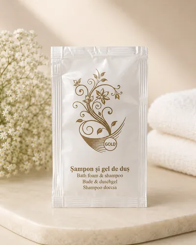 Gel de duș și șampon plic 12ml Gold
