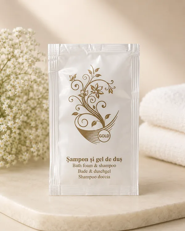 Gel de duș și șampon plic 12ml Gold
