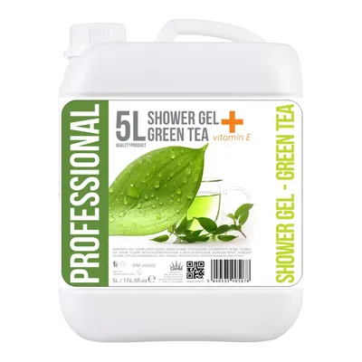 5L Shower Gel Green Tea + Vitamin E - Omnia