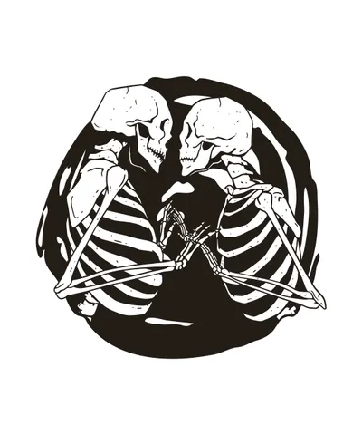 Cool Kissing Skeletons