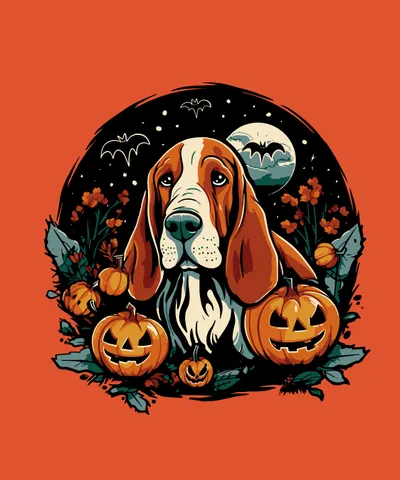 Basset Hound Halloween
