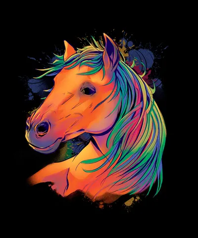Watercolor Horse Realism