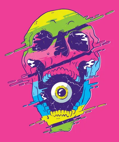 Psychedelic Skull