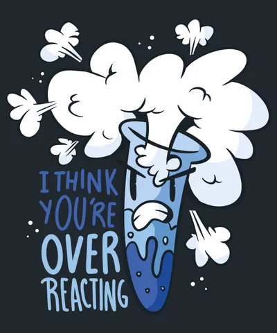 Blue Test Tube Funny Chemistry