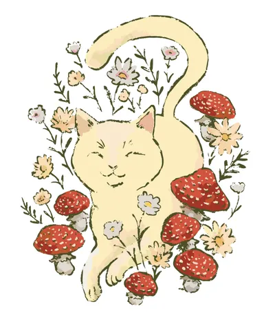 Cottagecore Cat