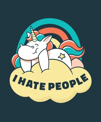 I Hate People Unicorn