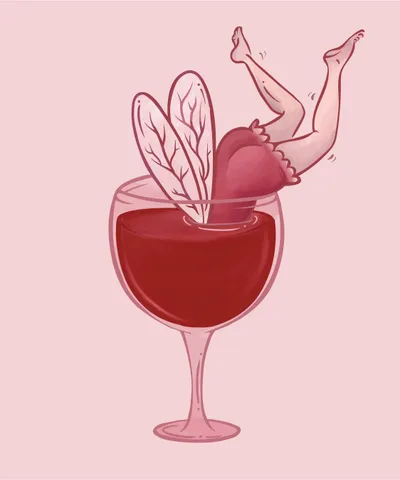 Small Fairy in Wine Glass
