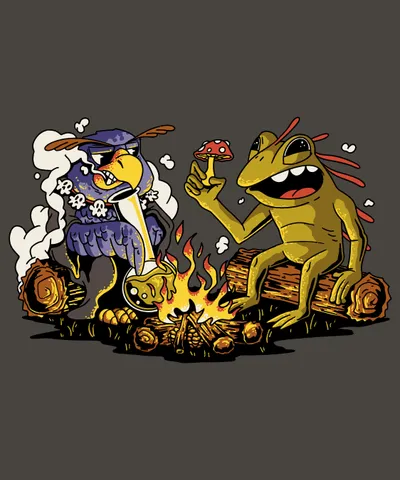 Frog and Owl Campfire