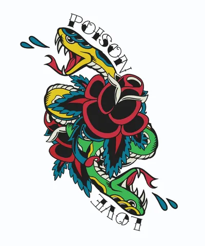 Snake Traditional Tattoo