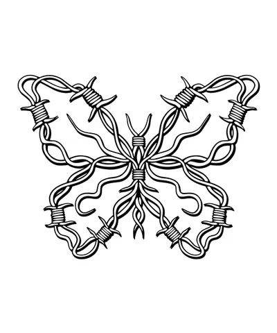 Barbed Wire Butterfly