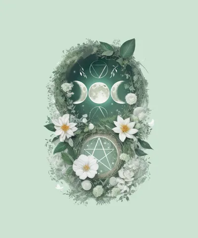Moon and Flower