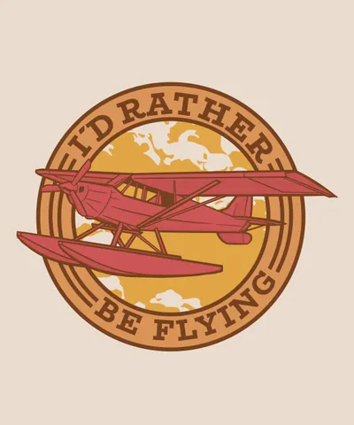 Airplane Flying Badge