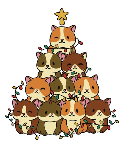 Hamster Christmas Tree