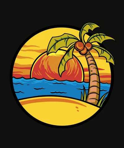 Summer Beach Sunset