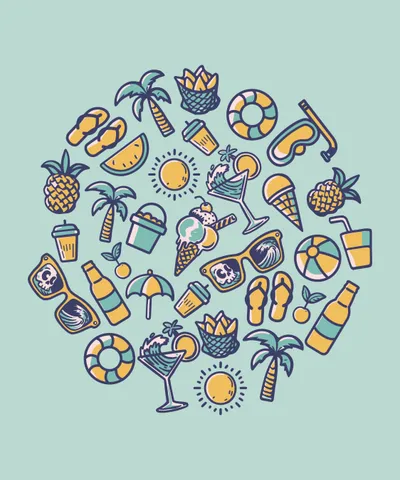 Summer Vacation Elements