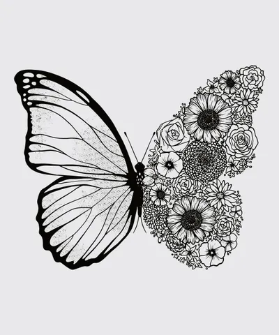 Floral Butterfly Nature