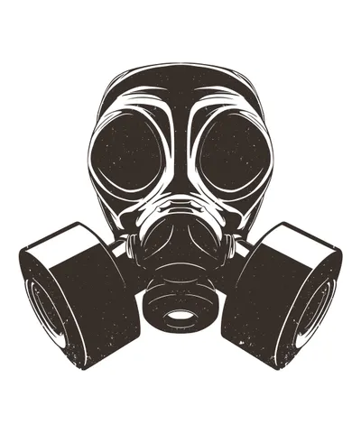 High Contrast Gas Mask