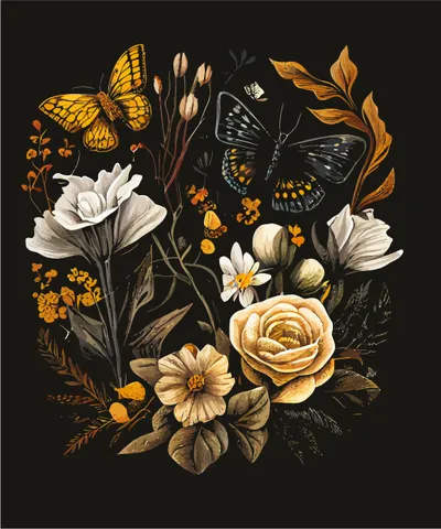Realistic Botanical Flowers