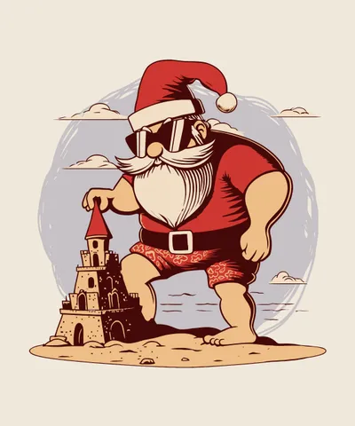 Beach Santa