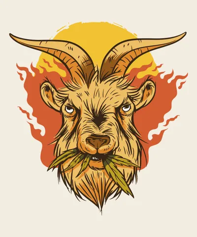Cool Weed Goat
