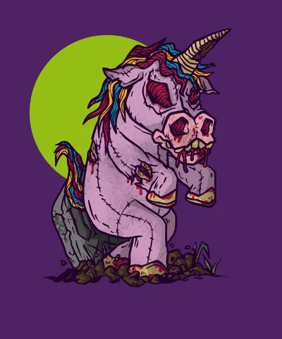 Zombie Unicorn Toy Doll