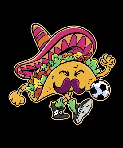 Taco Food with Football