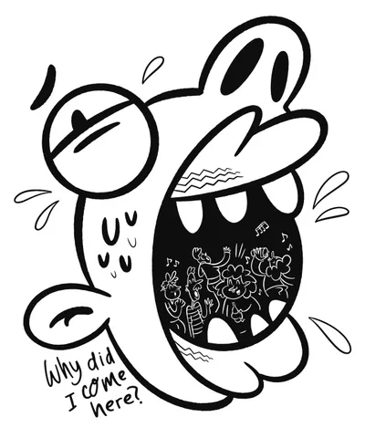 Social Anxiety Phobia Doodle