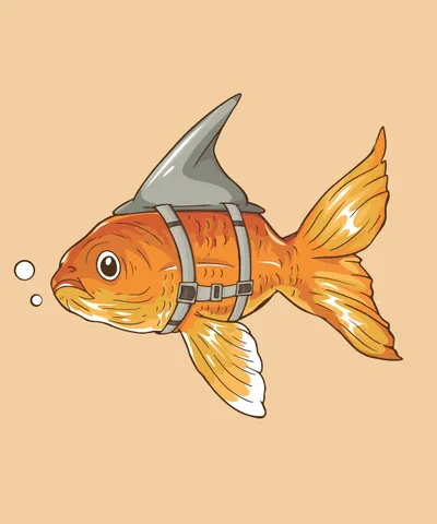 Fish Sea with Shark Fin