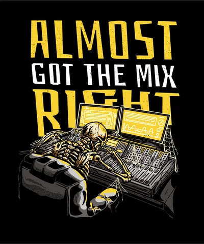 Skeleton Music Mixing Board