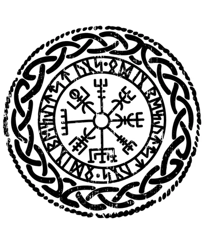 Viking Compass and Runes