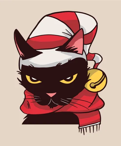 Angry Cat Christmas