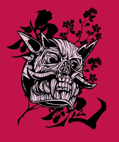 Scary Demon Skull Face Mask