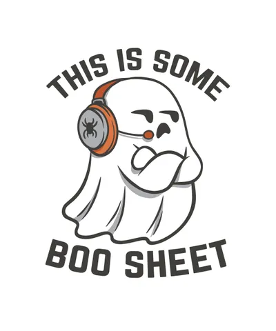 Ghost with Headphones