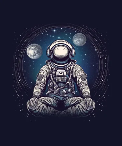Meditating Astronaut