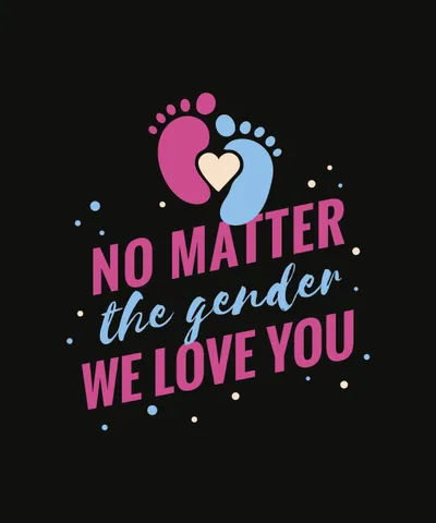 Gender Reveal Lettering