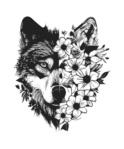 Floral Wolf