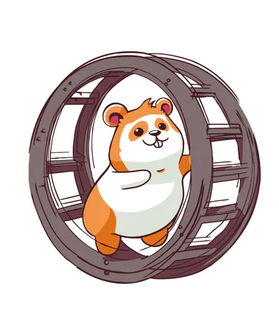 Hamster on a Wheel