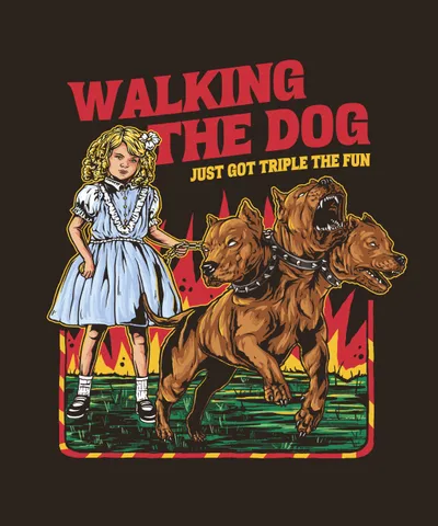 Blonde Child with Hellhounds