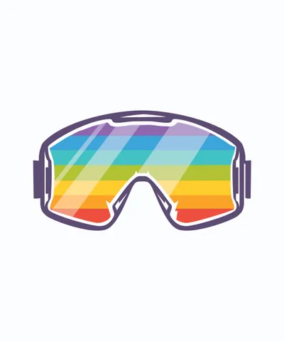 Ski Rainbow Goggles