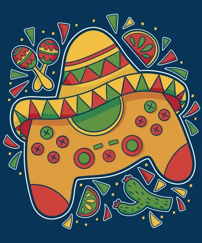 Videogame Controller Cinco De Mayo