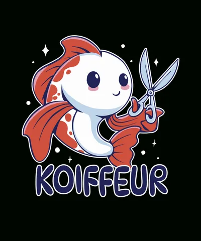 Koi Fish with Scissors