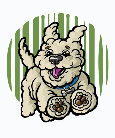 Running Happy Dog