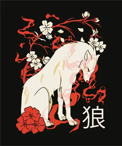 Japanese Wolf Floral